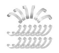 NUOBESTY Crochet Porte Cage en Acier Inoxydable Lot de 30 Crochets Clips de Fixation 55Mm, pour Cages de Poulets, Canards et Clapiers, Accessoire Pratique pour Élevage