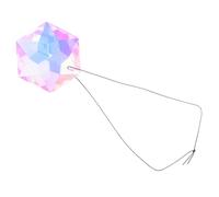 NUOBESTY Crystal Sun Catcher Prism Ornament Hanging Pendant for Window Car Garden and Balcony Decor with Sparkling Rainbow Light Effect