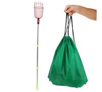 NUOBESTY Cueille-Fruits avec Panier à Fruits Outil pour Fruits avec Perche Extensible pour Pommes Citrons Oranges Et Poires