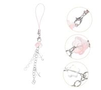 NUOBESTY Cute Phone Strap Keychain Beaded Mobile Chain For Bags And Backpacks Lightweight And Durable Design