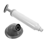 NUOBESTY Déboucheur WC Ventouse à Vide Multifonction Piston Toilette avec Manche Long pour Maison Bureau et Hôtel Nettoyage Canalisation Cuisine et Salle de Bain Gris Blanc