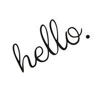 NUOBESTY Décalcomanies De Lettrage Mural 4 Pcs Bienvenue Porte Dentrée Bonjour Mur Pâte Amovible Bonjour Stickers Muraux pour Porte de La Maison (Taille) Décoration