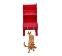 NUOBESTY Décor Traîneau de Noël avec Cerf Ornement de Table Élégant pour Fêtes Figurine Rénne pour Décoration Intérieure et Présentations Saisonnières