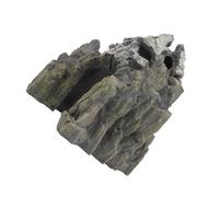 NUOBESTY Décoration Aquarium en Résine Forme Crâne et Montagne Fond Stable et Design Compact, Cachette Vivante pour Poissons et Crevettes Réservoir