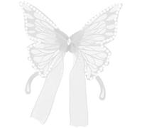 NUOBESTY Décoration de Bouteille de Vin Blanche d'ailes de Lépidoptère Accessoire Décoratif pour Fêtes Perles et Strass Ornements Miniatures pour Bouteille de Noël Ambiance Festive