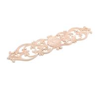 NUOBESTY Décoration De Porte Bois Sculpté Appliques Bois Non Peintes Moulures Décoratives pour Meubles Armoires Projets De Bricolage
