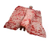 NUOBESTY Décoration d'halloween Effrayante pour L'extérieur : Figurine de Ressuscitée Activée par Le Son, avec Yeux LED, Idéale pour Une Fête d'halloween dans Une Maison Hantée Ou Un Jardin.