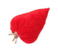 NUOBESTY Décoration Saint-Valentin de Cœur Rembourrée en Velours Rouge, Mini Coussin Décoratif Doux et Léger, Ornement Intérieur Romantique pour Bureau, Étagère ou Plateau, Présent Couple