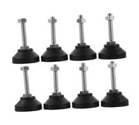NUOBESTY Dispositif Déquilibrage De Meubles 8 Pièces De Niveleurs Réglables pour Tables Chaises Pieds De Nivellement Noirs Filetage en Acier Au Carbone