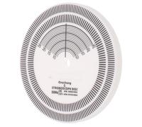 NUOBESTY Disque Stroboscopique pour Platine Vinyle Outil Étalonnage Précis avec Règle De Distance pour Aiguille Détection Professionnelle De Vitesse Et Calibration des Tourne-disques
