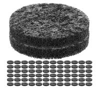 NUOBESTY Disques de Coton Diffuseurs pour Huiles Essentielles 200 Pcs Coussinets Aromatiques Ronds 22 Mm en Coton Gris Foncé Recharge pour Pendentif Diffuseur 30 Mm pour Aromathérapie