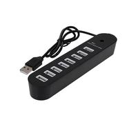 NUOBESTY DM Hub USB Ports Noir pour Ordinateur Portable et Smartphone Rapide et Compacte pour Appareils Multiples