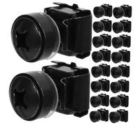 NUOBESTY Écrous Cage M6x16 Mm en Acier Au Carbone 50 Pièces pour Rack Serveur Et Armoire Réseau, Fixation pour Montage en Rack Informatique, Noir, Kit Professionnel pour Installations Serveur