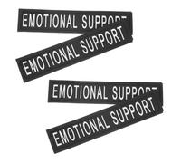 NUOBESTY Écussons Réfléchissants pour Chiens, Patchs Magnétiques pour Harnais, Cuir PU Doux, Taille XS, Équipement De Sécurité pour Promenades Nocturnes, Gilets D'assistance pour Petits Chiens