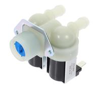 NUOBESTY Électrovanne Double Sortie pour Lave-linge Automatique, Vanne D'arrivée D'eau en Nylon Solide, Accessoire de Remplacement pour Machine à Laver Portable, Alimentation Stable