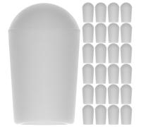 NUOBESTY Embouts de Cintre en PVC Blanc 5 MM 100 Pièces Cache-Vis Protecteurs pour Fils Métalliques de Crochets et Cintres Capuchons Anti-Égratignures Suspendre et Usage Domestique