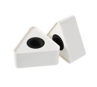 NUOBESTY Enfant 2Pcs Logo Station Abs Moulage Injection Interview Station en Forme de Triangle () De Cube De Microphone De Cube De Microphone