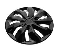 NUOBESTY Enjoliveur de Roue 14 Pouces Noir TT, Cache-moyeu Central Universel pour Voiture, décoration et Protection Contre Rayures et saleté, Accessoire Auto Polyvalent