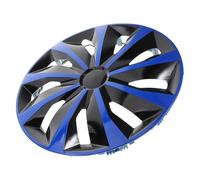 NUOBESTY Enjoliveurs de Moyeu de Roue en Acier 12 Pouces 4 Pièces Bleu TT Universels Protection Pneus Automobile Polyvalente