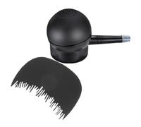 NUOBESTY Ensemble 2 Pièces Spray Capillaire Noir et Peigne de Mise pour Fibres Capillaires Flacon Pulvérisateur D’Eau Applicateur pour Ligne des Cheveux Coiffure Volume Instantané