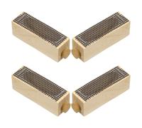 NUOBESTY Ensemble de 4 Cages à Reine en Bois Fait Main, Cage de Transport Respirante pour Élevage de Reines, Outil Apiculture Léger et Solide pour Ruches Extérieures