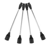 NUOBESTY Ensemble de 4 Perches de Pulvérisateur Agricole en Acier Inoxydable Lance de Pulvérisation Télescopique 20 Cm Baguette de Pulvérisation Solide pour Jardinage et Désherbage