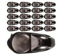 NUOBESTY Ensemble De 40 Boucles de Lacets pour Bottes en Métal, Ajustement, Style Moderne Métallique, pour Chaussures de Travail et Aventures en Plein Air