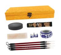 NUOBESTY Ensemble De Pratiques De Calligraphie Kit De Pratique De L'écriture Manuscrit Kit De Calligraphie Chinoise Pinceau Sumi Pinceaux Pinceau à Encre Céramique