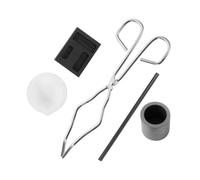 NUOBESTY Ensemble D'Outils De Bijouterie Creuset De Fusion Moule Outils De Bijouterie Kit De Fabrication De Cire Fondue Creuset En Graphite Pour Raffinage Kit De Creuset En