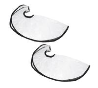 NUOBESTY Entonnoir de Lavage de Cheveux 2 Pcs Noir Bande Élastique Ajustable, Outil Professionnel pour Shampoing, Coloration et Soin Capillaire à Domicile, Accessoires de Coiffure