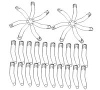 NUOBESTY Épingles de Sûreté Courbées Lot de 200 en Acier Inoxydable Argenté, Pratiques et Solides pour Travaux Manuels et Projets DIY