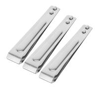 NUOBESTY Éplucheurs D'ail Pince à Épiler Argentés en Acier Inoxydable Lot de 3 Faciles à Utiliser Outil Pratique pour Légumes et Ail