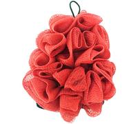 NUOBESTY Éponge de Exfoliante Grosse Taille en Luffa Forme Pastèque Rouge Accessoire de Bain pour Femme Boule de Bain Moussante et Gommage Corporel