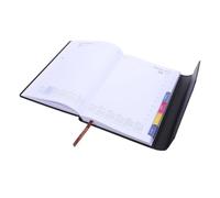 NUOBESTY Et Blocage Carnet De Notes Quotidien Noir Suivi Des Études Hebdomadaire Noir Planification À Trois Volets Journal Daté Des Objectifs Suivi Du Plan De Productivité Du Travail À