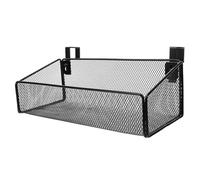 NUOBESTY Étagère de Chevet Suspendue Noire Petite Taille, Panier de Rangement Métallique Robuste 2,7 Crochets, Organiseur Pratique pour Lit Superposé, Bureau et Chambre D’élève,