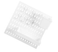 NUOBESTY Étagère de Rangement en Panneau Perforé sans Perçage Grosse Taille Blanche Support Mural Multifonction pour Porte Arrière Kit D’Organisation Cuisine Salle de Bain et Bureau