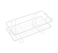 NUOBESTY Étagère de Salle de Bain au-Dessus des Toilettes, Organisateur de Toilettes Blanc, Étagère de Rangement Simple en Métal Robuste, Solution Pratique pour Optimiser L’Espace et