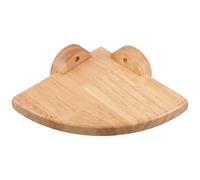 NUOBESTY Étagère Murale d'angle en Bois Beige, Forme Triangulaire, Style Moderne, Fixation Murale Facile pour Salon ou Chambre