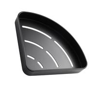 NUOBESTY Étagère Murale d'angle pour Salle de Bain Cuisine, Support de Rangement Éventail Couche Simple, Structure Stable pour Maison