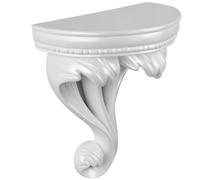 NUOBESTY Étagère Murale en Résine Blanche Support de Rangement Flottant Multi-Usages Grosse Capacité pour Salle de Bain la Cuisine et Chambre - Panneau Suspendu Décoratif et