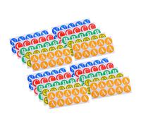 NUOBESTY Étiquettes de symboles sol 100pcs PVC autocollants résistants pour boîtes de distribution électriques, identification claire pour protection en milieu industriel