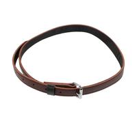 NUOBESTY Étrivières D'équitation en Cuir de Bovin Marron, Solide et Élégantes, avec Boucle Métallique pour Entraînement Professionnel et Longues Randonnées Équestres