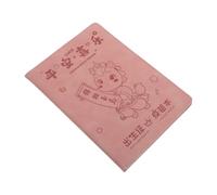 NUOBESTY Étui de Protection pour Certificat de Naissance, Protège-documents de Voyage en Pu Rose, Poches Étiquetées, pour Passeport, Carte de Sécurité Sociale et Carnet, Nouveaux