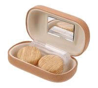 NUOBESTY Étui pour lentilles de Contact avec boîte intérieure à Compartiments Multiples - Léger et Compact - Comprend Petit Miroir et Ventouse - Idéal pour Soins Quotidiens