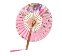 NUOBESTY Éventail Pliant Rond Style Chinois et Accessoire Multifonctionnel pour Danse Photographie et Décoration Design Élégant avec Motif Délicat pour Événements et Voyages
