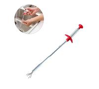 NUOBESTY Extracteur de Drain de Cuisine Outil Flexible Fil Acier pour Nettoyage Évier et Canalisations Bouchées Ramasse Cheveux et Débris Couleur Aléatoire Couleur Aléatoire