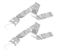 NUOBESTY Feuilles Réfléchissantes pour Oiseaux 2 Pièces Ruban Argenté Résistant aux Intempéries Outil Anti-Oiseaux pour Jardin Pelouse et Bassin Effet Trompeur au Vent