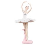 NUOBESTY Figurine Ballerine en Résine Blanche 11X115X215 CM Décoration Créative Élégante pour Maison Ornement Délicat de Danseuse Ballet Statuette Fille Ballet pour Intérieur