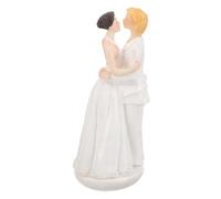 NUOBESTY Figurine de Couple de Mariés Résine pour Gâteau de Mariage Décoration pour Cupcakes et Événements Spéciaux Accessoire pour Saint Valentin et Mariages