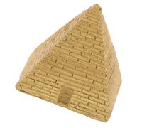 NUOBESTY Figurine Pyramide Égyptienne en Résine Robuste Miniature Décorative Dorée Sculpture Artisanale Ornement de Bureau et Jardin Décoration Antique Unique Souvenir Thématique